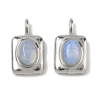 Opalite Rectangle with Oval Charms STAS-L022-516P-06-1