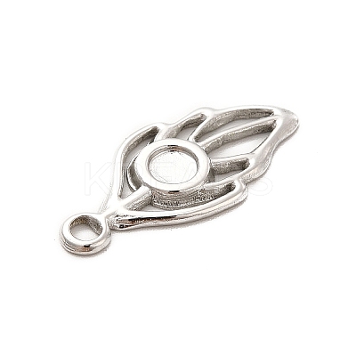 Non-Tarnish 304 Stainless Steel Pendant Cabochon Settings STAS-F282-13MC-1