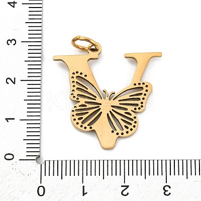 Ion Plating(IP) 201 Stainless Steel Pendants STAS-N103-184G-V-1