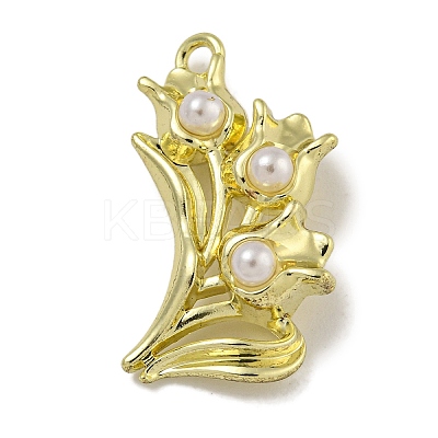 Alloy ABS Pearl Pendants PALLOY-F312-51G-03-1