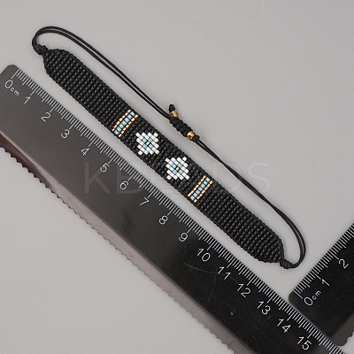 Miyuki Seed Braided Bead Bracelet BJEW-P269-37-1