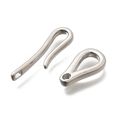 Brass Hook and S-Hook Clasps KK-S508-25P-1