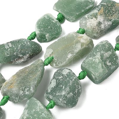 Natural Green Aventurine Beads Strands G-G697-E07-1