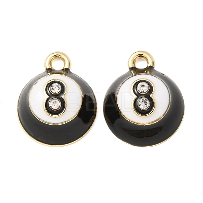 Alloy Rhinestone Pendants AL-CBA7256-02G-1