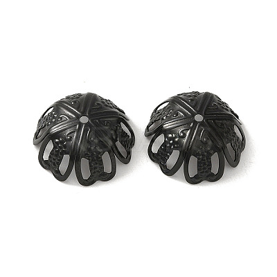 304 Stainless Steel Bead Caps STAS-P363-02B-EB-1