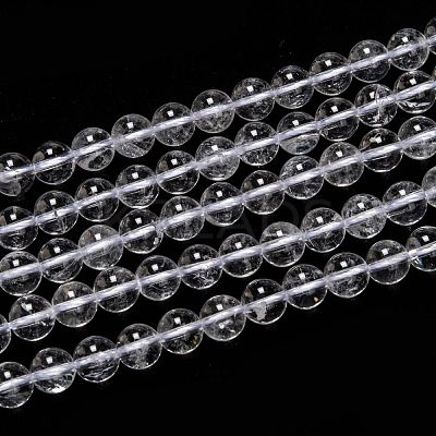 Natural Quartz Crystal Beads Strands G-H236-05A-8mm-1