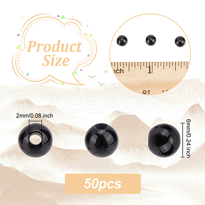Natural Black Onyx Beads G-OC0003-91-1