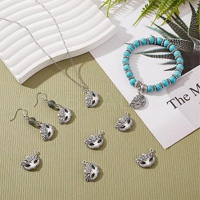 DIY Tibetan Style Alloy Pendants PALLOY-SC0004-13-1