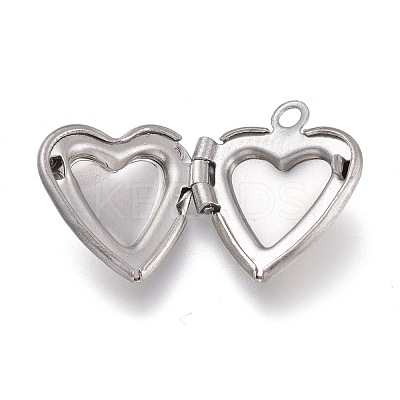 Non-Tarnish 316 Stainless Steel Locket Pendants STAS-Z010-03B-1