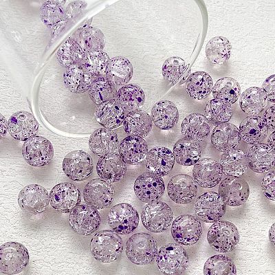 Handmade Transparent Lampwork Beads LAMP-K040-01D-1