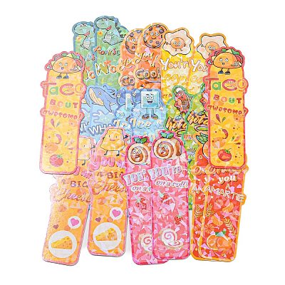 20 Sheets Laser Cute Paper Bookmark AJEW-Q148-04-1