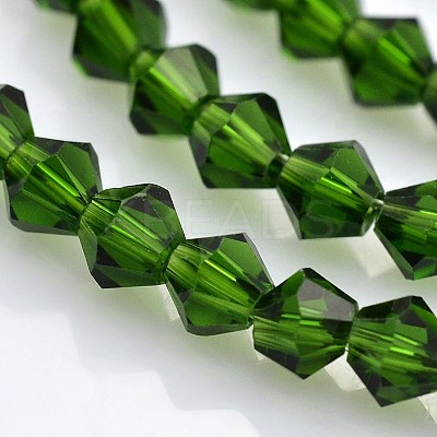 Faceted Bicone Glass Beads Strands LS-EGLA-P017-4mm-11-1