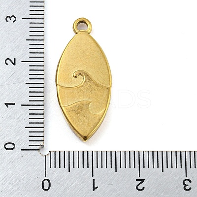 304 Stainless Steel Pendants STAS-P355-01E-G-1