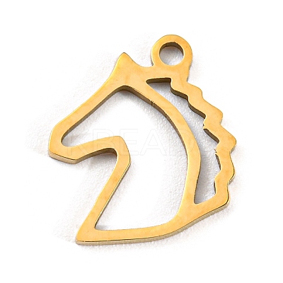Golden Plated 304 Stainless Steel Pendants STAS-L271-01G-06-1
