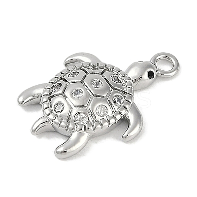 Brass Micro Pave Cubic Zirconia Pendants KK-I719-33P-1
