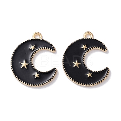 Alloy Enamel Pendants ENAM-O001-11I-G-1