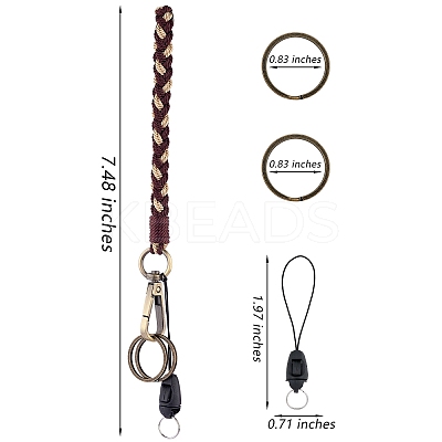 Boho Macrame Wristlet Keychain Keying KEYC-SW00004-05-1