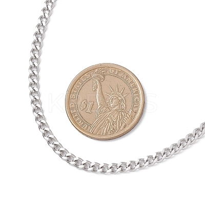 6Pcs 6 Styles 304 Stainless Steel Figaro Chain & Curb Chain & Box Chain & Water Wave Chain & Cable Chain Necklaces Sets for Women NJEW-JN05630-1