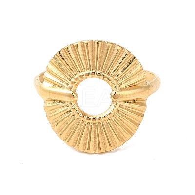 Ion Plating(IP) 304 Stainless Steel Finger Rings RJEW-E063-33G-1