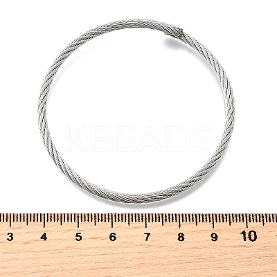 304 Stainless Steel Bangles for Women Men BJEW-Z131-01P-1