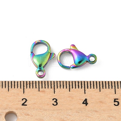 304 Stainless Steel Lobster Claw Clasps STAS-T065-12mm-34RC-1