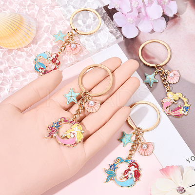 Brass & Alloy Enamel Keychain KEYC-YW00160-01-1