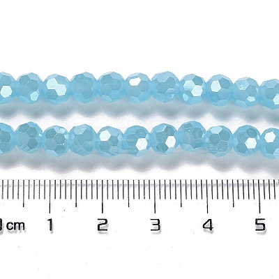 Electroplate Glass Beads Strands EGLA-A035-J6mm-A04-1