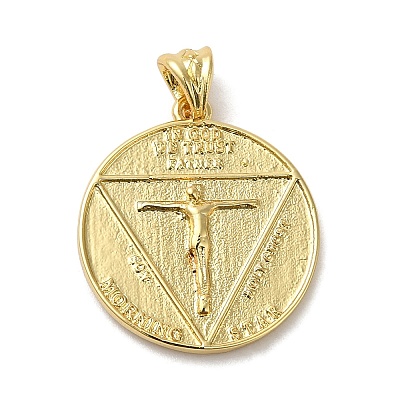 Brass Pendants KK-Z033-17G-1