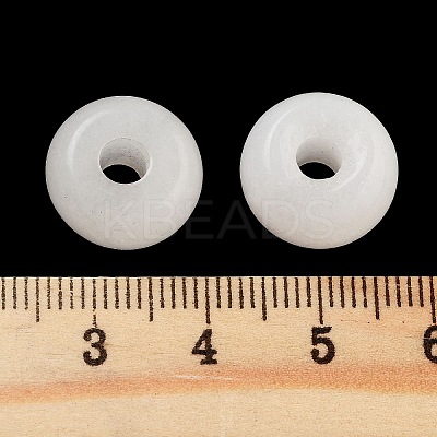 Natural White Jade European Beads G-C134-04C-1