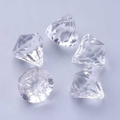 Transparent Acrylic Pendants for Curtains DB26x23mmC01-1