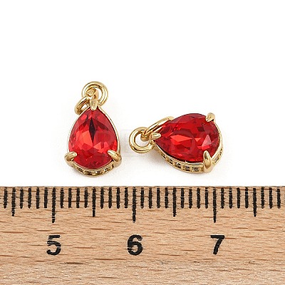 Brass Pave Cubic Zirconia Pendants KK-L240-05G-01-1
