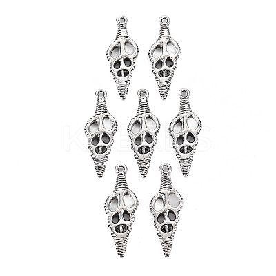 Tibetan Style Alloy Pendants PALLOY-T075-138AS-RS-1