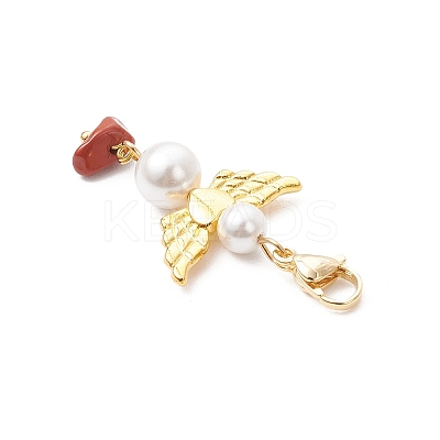 Angel Shell Pearl Pendant Decoration HJEW-JM03440-1