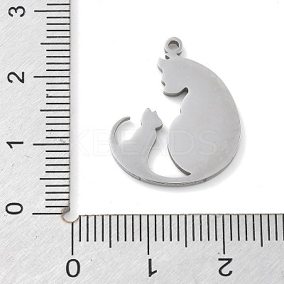 304 Stainless Steel Pendants STAS-I327-02P-01-1