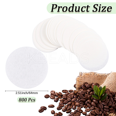 Round Coffee Filter Paper AJEW-CN0004-70C-1
