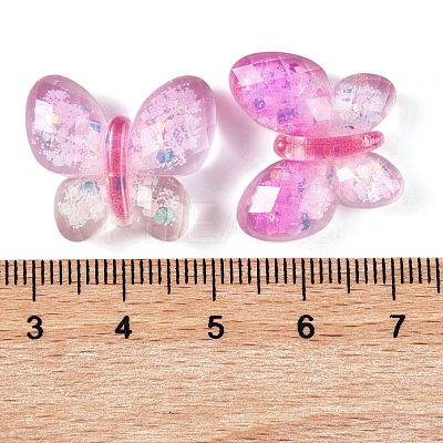 Transparent Epoxy Resin Butterfly Decoden Cabochons CRES-M034-02C-1