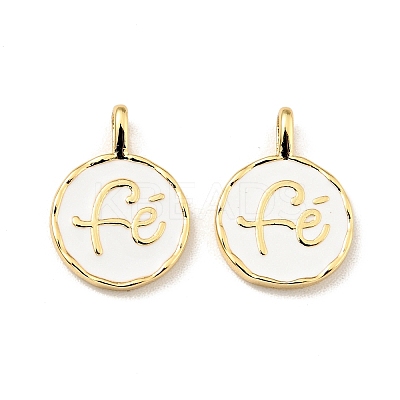 Brass Enamel Charms X-KK-G416-57G-01-1