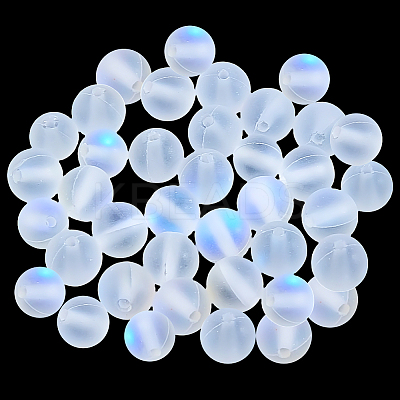 120Pcs Synthetic Moonstone Beads Strands G-PA0001-75A-1