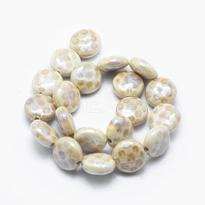 Eco-Friendly Glazed Porcelain Beads PORC-P027-B01-1