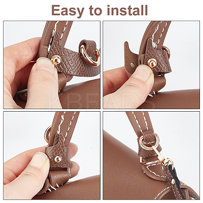 Adjustable Cowhide Bag Handles PURS-WH0005-65LG-1