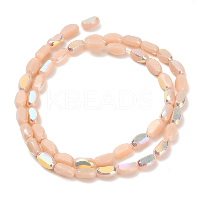 Electroplate Opaque Glass Beads EGLA-H112-06-HR07-1