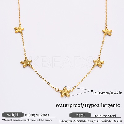 316L Surgical Stainless Steel Link Chain Necklaces for Women FS-WGE9B28-03-1