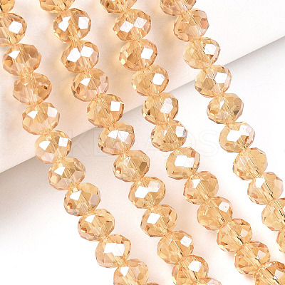 Electroplate Glass Beads Strands EGLA-A034-T2mm-A30-1