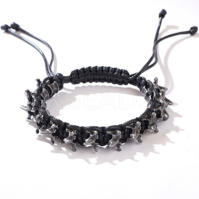 Alloy Beads Braided Bead Bracelets WG69B67-01-1