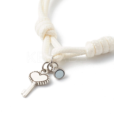 Adjustable Korean Waxed Polyester Cord Bracelets BJEW-TA00001-1