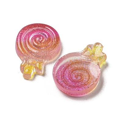 Luminous Transparent Resin Decoden Cabochons RESI-D013-15-1