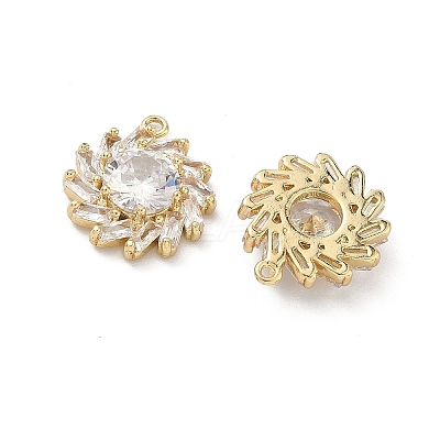 Brass Micro Pave Cubic Zirconia Pendants KK-L260-20G-1