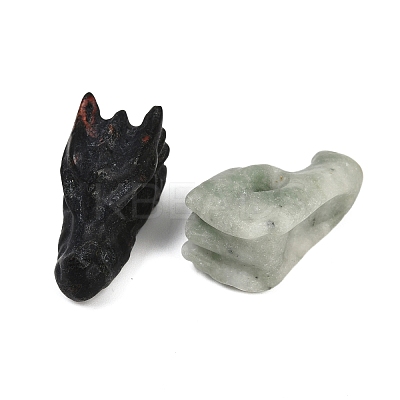 Natural Gemstone Dragon Healing Figurines DJEW-D010-01-1