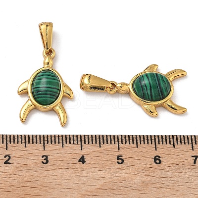 Synthetic Malachite Pendants STAS-L309-03G-1