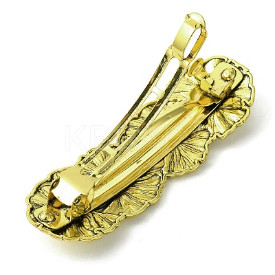 Ginkgo Leaf Alloy Hair Barrettes OHAR-C010-01AG-1
